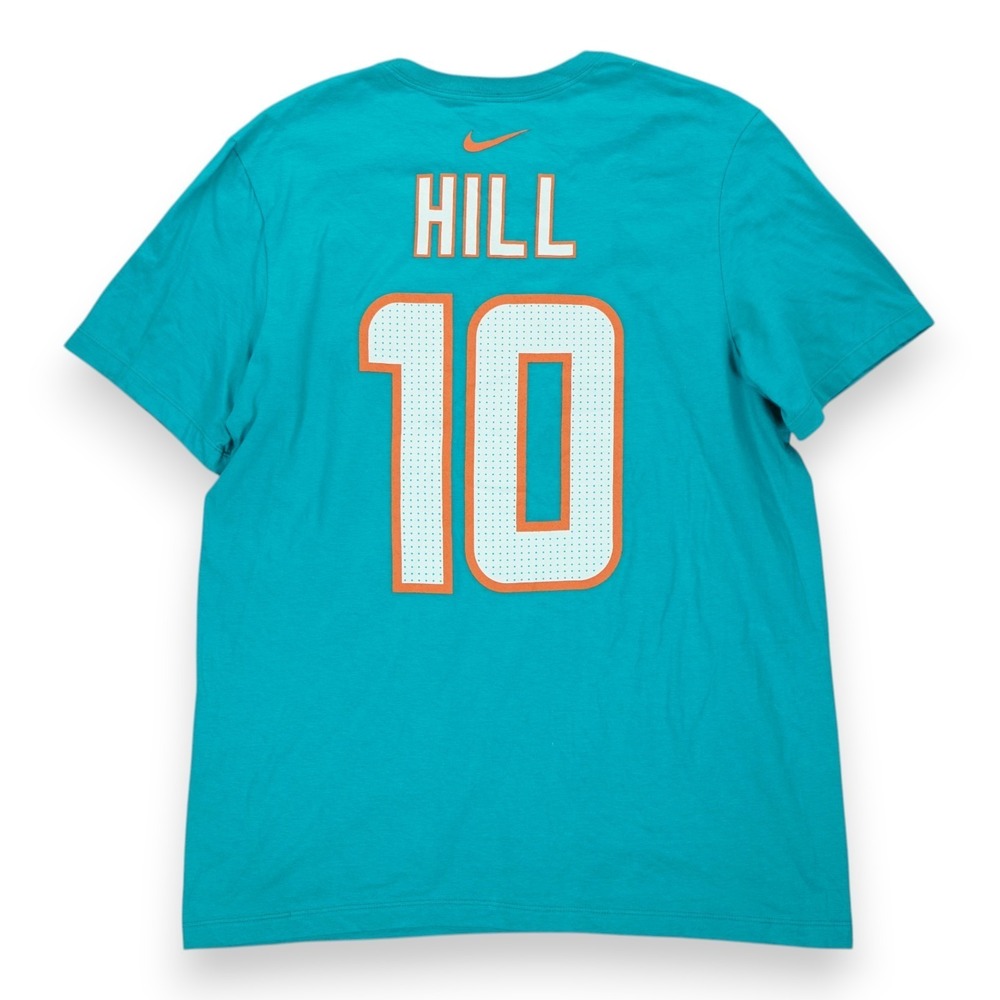 Tyreek Hill Miami Dolphins Nike Shirt Men's Size Large Aqua Teal NFL